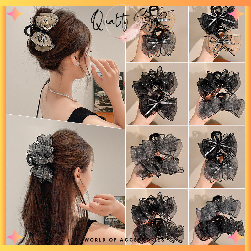 Jual QS - JEPITAN RAMBUT KOREAN PREMIUM 8CM MODEL PITA BLINK / JEDAI ...