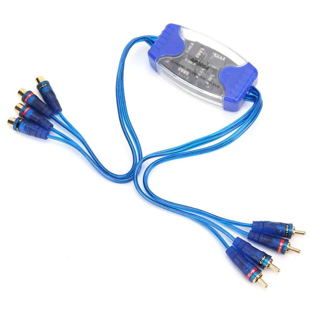 Jual Ground Loop Isolator 4 Channel Car Noise Filter Gold Plated Ground