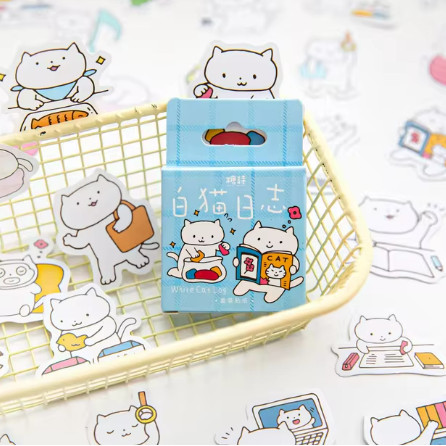 Jual Sticker Pack Isi 46 Lembar White Catalog Scrapbook Journal Stiker