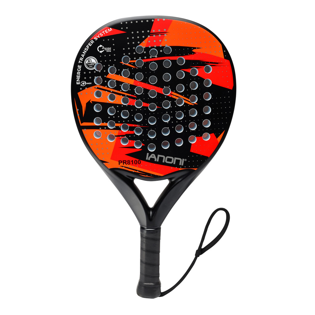 Jual IANONI Padel Racket Carbon Fiber Surface with EVA Memory Flex Foam ...