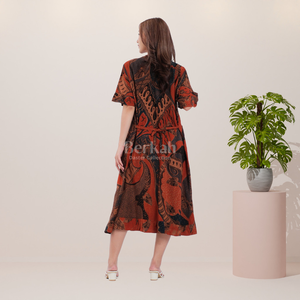 Daster Batik Rayon Busui Kancing Surya Teja 2