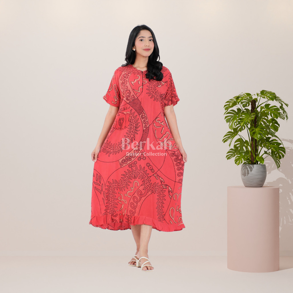 Daster Batik Rayon Busui Resleting Surya Teja 3