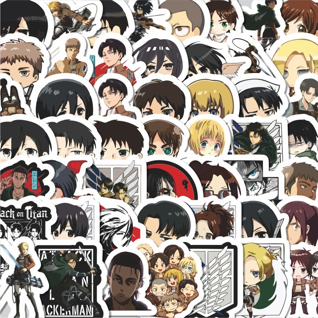 Jual Stiker Cutting Pack Stiker Anime Attack On Titan Isi 100…