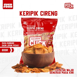 Macaroni Cuck Keripik Cireng Moring Pedas 80gr Kemasan Reguler Rasa Pedas Daun Jeruk