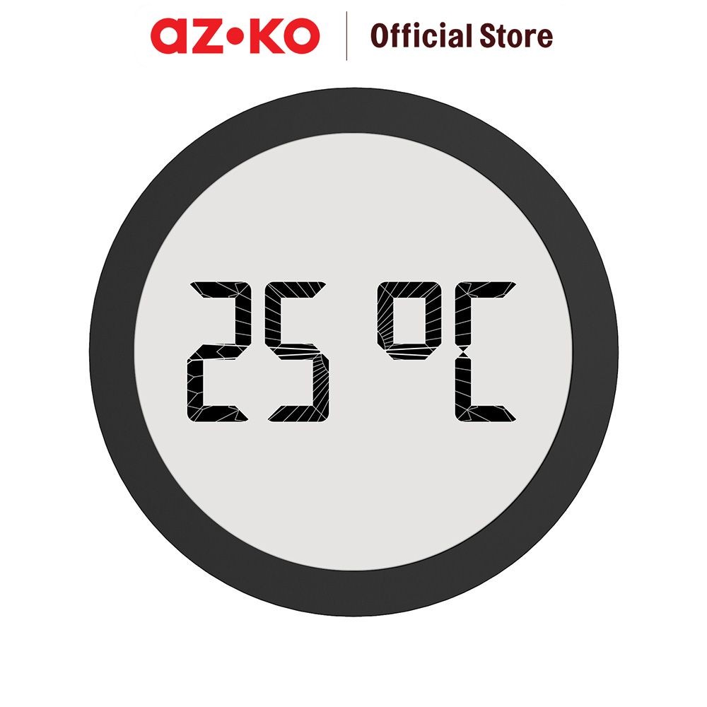 Jual AZKO Forhom Jam Dinding Lca Digital Round - Hitam Wall Clock Jam ...