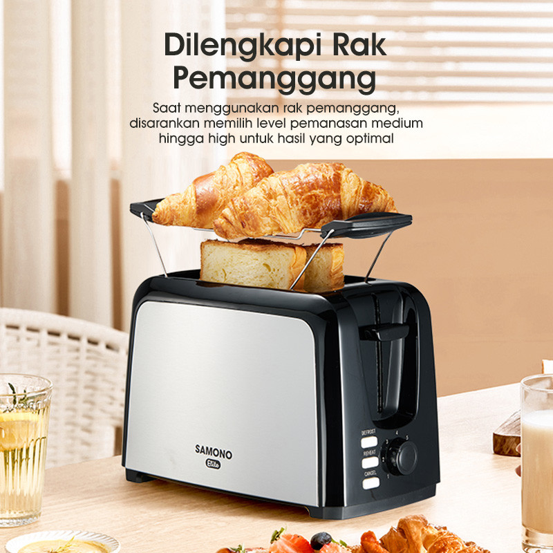 Jual SAMONO Toaster Pemanggang Roti 450 Watt 7 Level Pemanas Dengan Rak ...