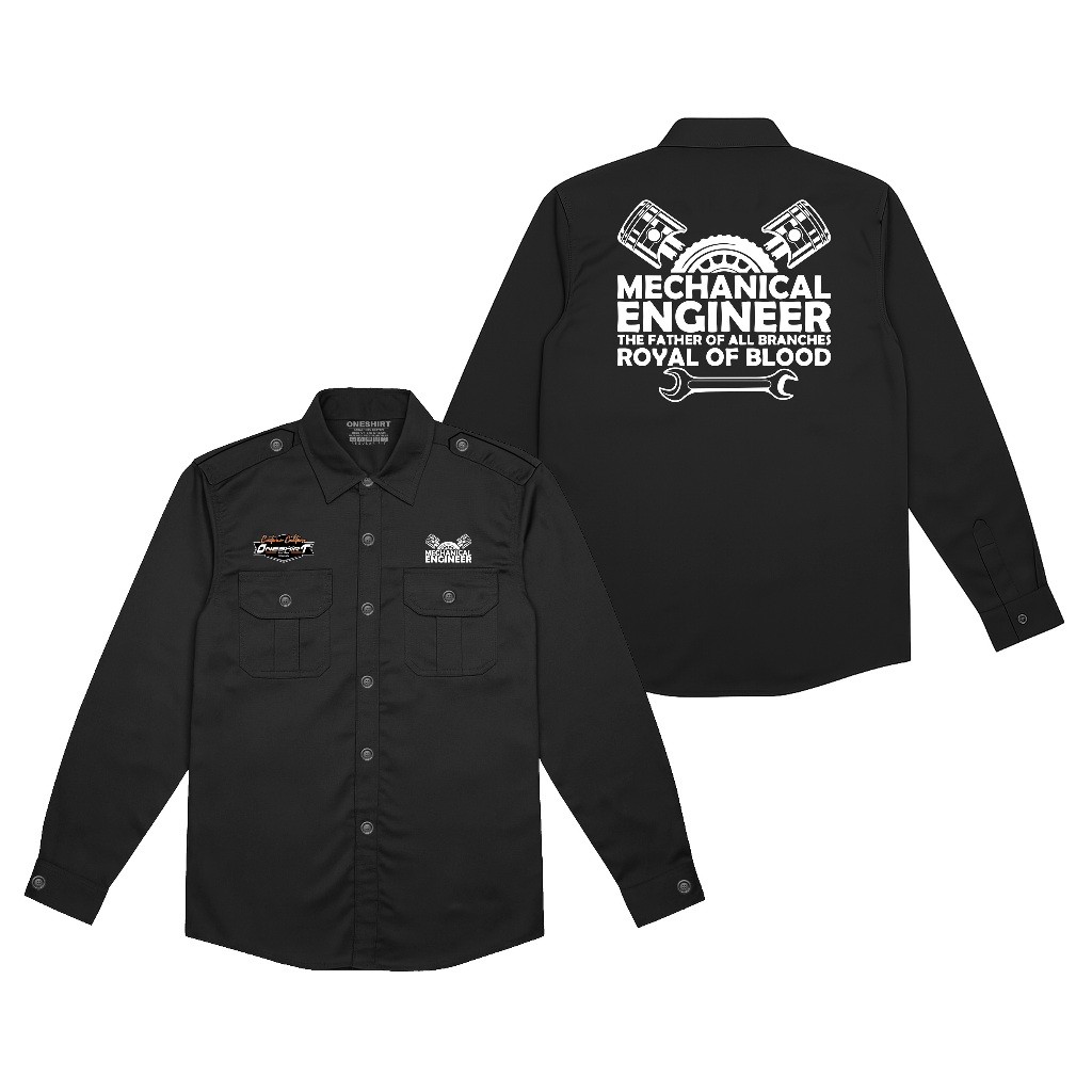 Jual Dayshirt Workshirt Lengan panjang Mechanical Engineer Royal Of ...