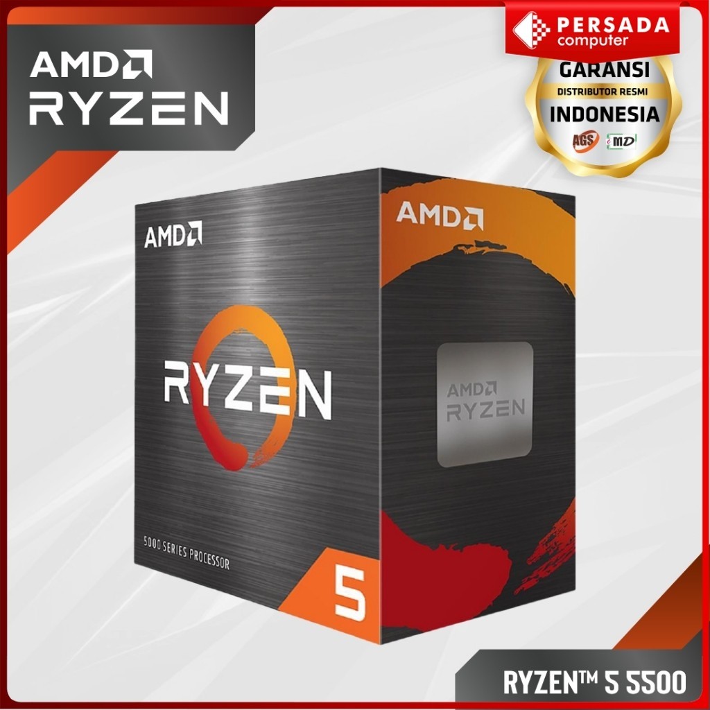 Jual AMD Ryzen 5 5500 3.6GHz 6 Cores 12 Threads Zen 3 Jual AMD Ryzen 5 5500 3.6GHz 6 Cores 12 Threads Zen 3