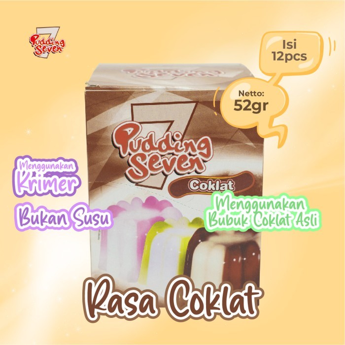 Jual NEW Pudding Seven Coklat 12 pcs | Shopee Indonesia