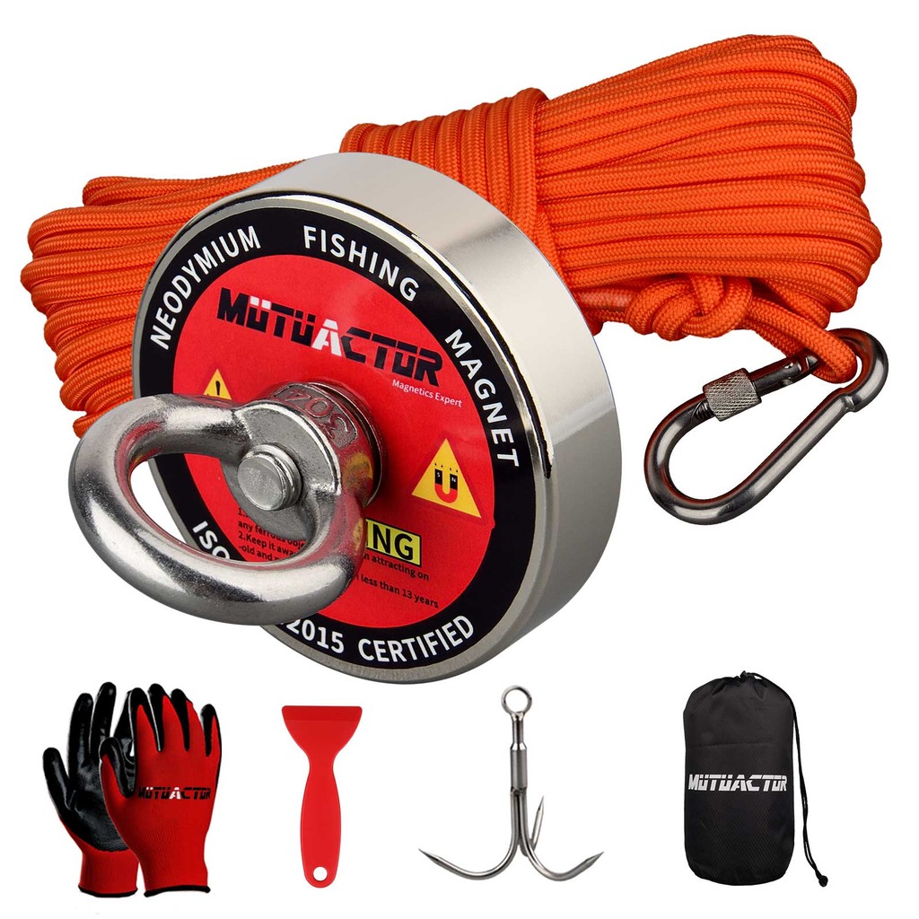 Jual 400lb Single side Magnets Fishing Grapping Hook Magnetic Recovery ...