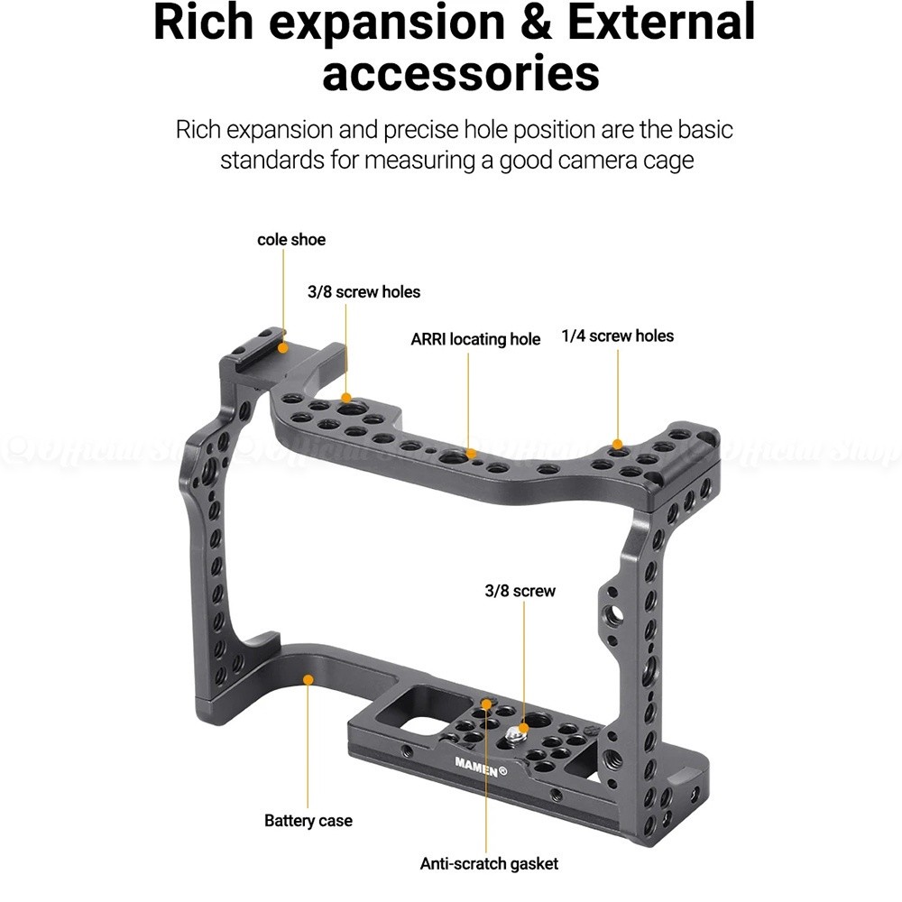 Jual HOP GRC-EOSR Cage Rig for Canon EOS R Full Plate CNC Aluminium ...