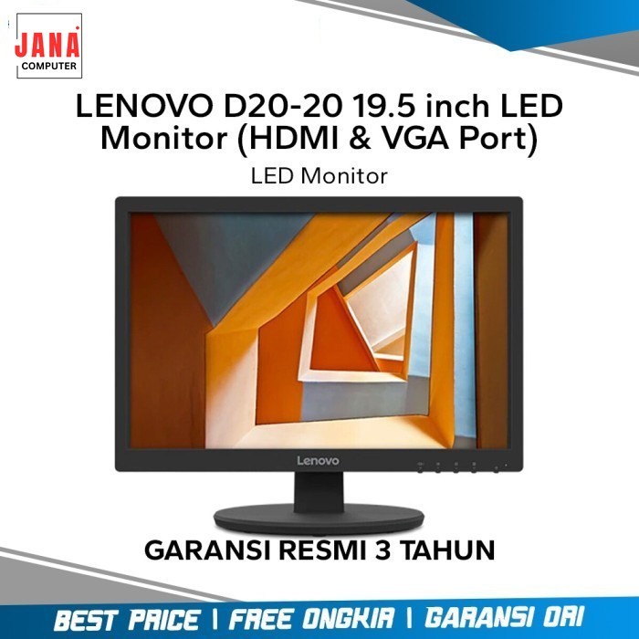 Jual LED Monitor LENOVO D20-20 20