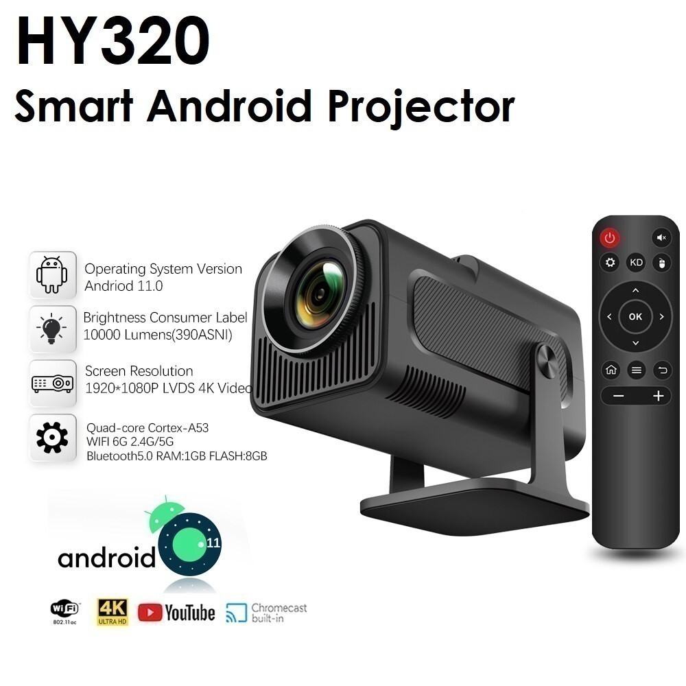 Jual HY320 - Mini Portable Android WiFi Projector 390 ANSI Lumens ...
