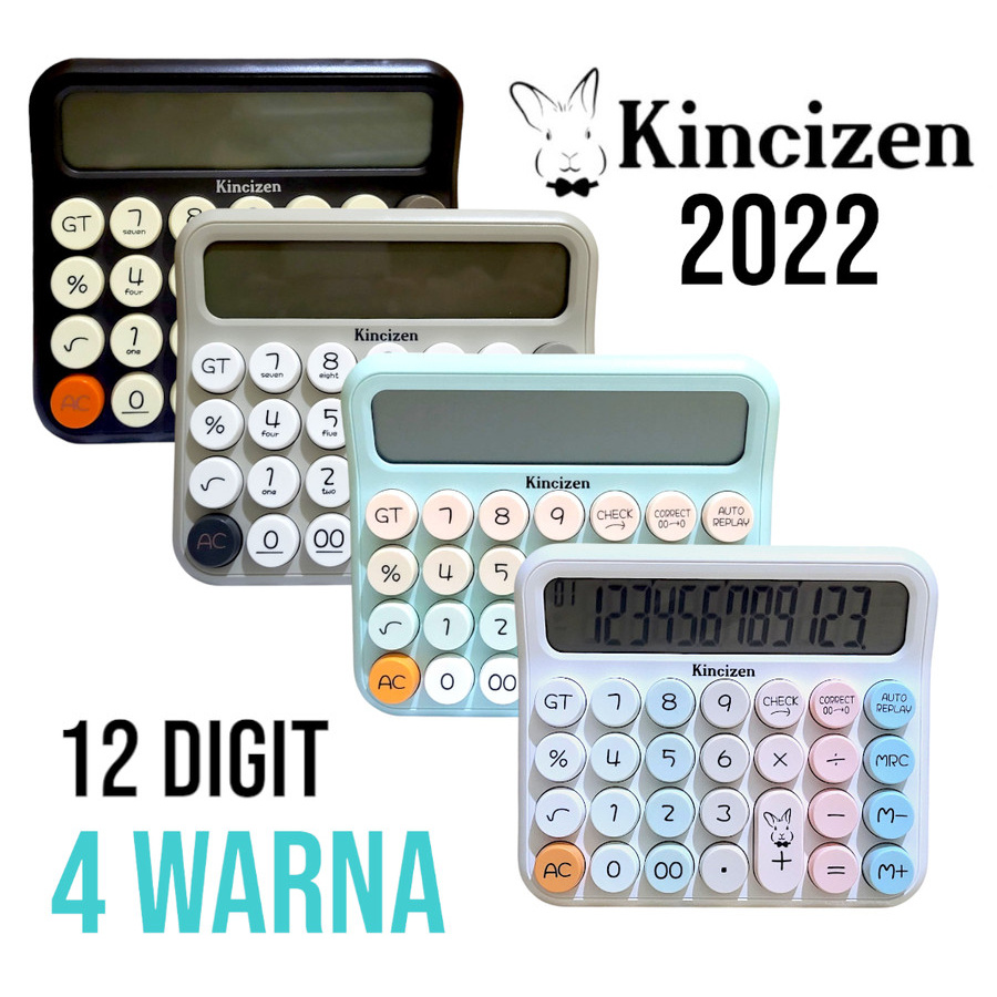Jual STYLIST COLOR CALCULATOR KINCIZEN KC-2022 - KALKULATOR FANCY WARNA ...