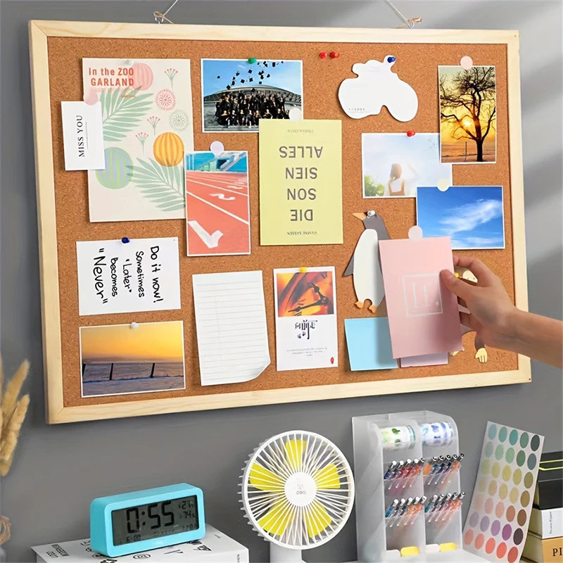 Jual 60x90CM Message Board / Cork Board / Vision Board / Mading Kamar ...