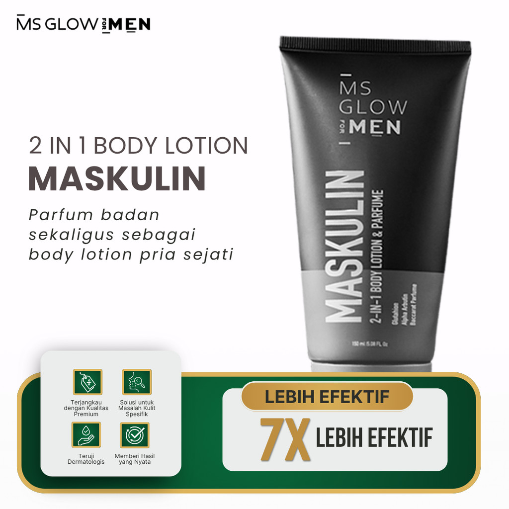 Jual MS Glow Men Maskulin Body Lotion Ms Glow For Men Handbody Pelembab ...