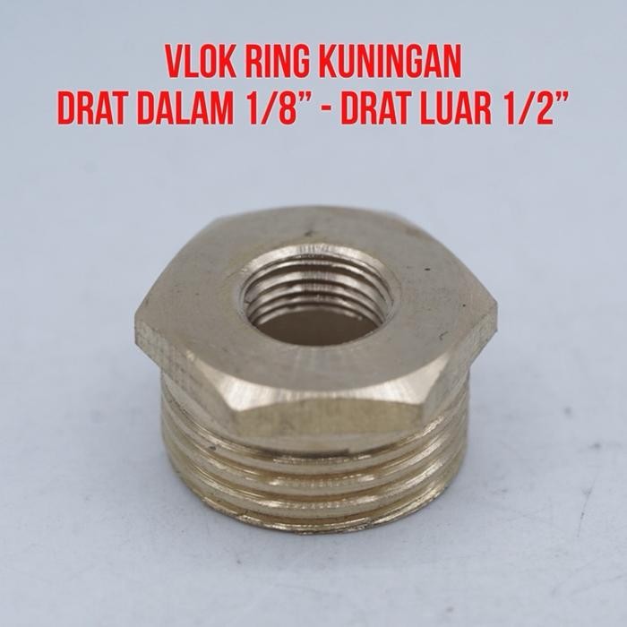 Jual YOLO Verlop Vlook Vlock Vlok Ring Overloop Nepel Drat Dalam 1/8 ...