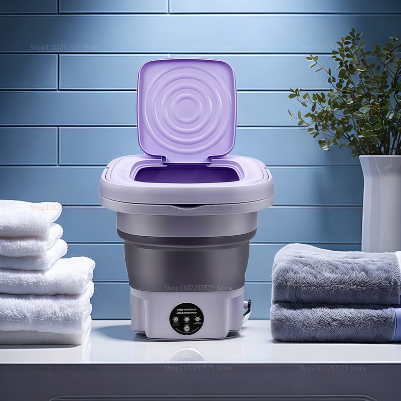 Jual 8L Portable Foldable Mini Washing Machine for Socks Underwear ...