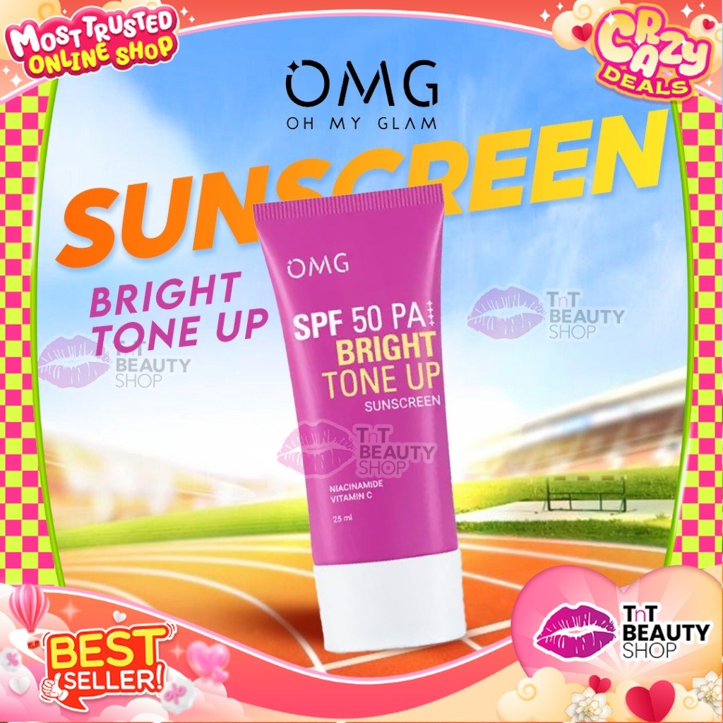 Jual OMG Oh My Glow Bright Tone Up UV Barrier Sunscreen SPF 50 PA++ 25 ...