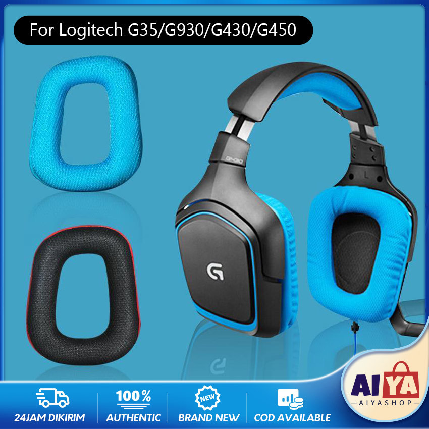 Pasang Earpad Logitech G35 G331 G332 G231 G930 G430 G431  F450 Earpad Earcup Ear Pad Cup Cushion Bantalan Busa Foam Pengganti