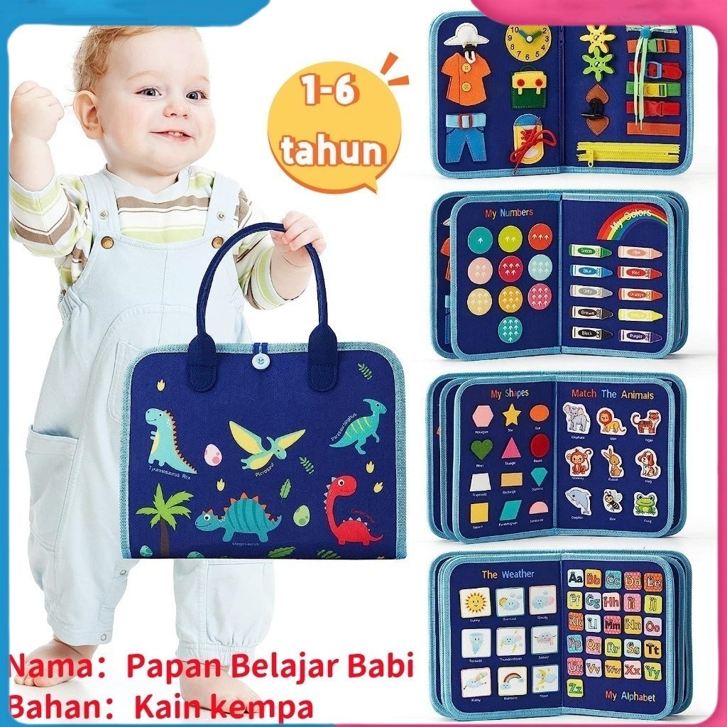 Jual 【Ready stock】Busy Board Mainan Montessori Untuk Perkembangan ...