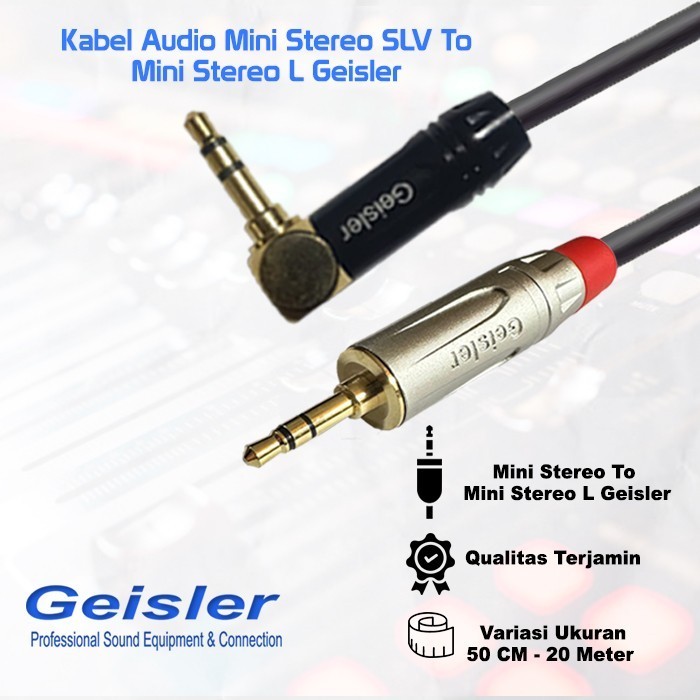 Jual Kabel Audio HP 1x Mini AUX Stereo 3.5 SLV To 1x Mini Stereo L ...