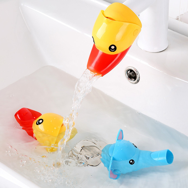 Jual Children Kids Faucet Extender Washing Hands Toy Duck Faucet ...