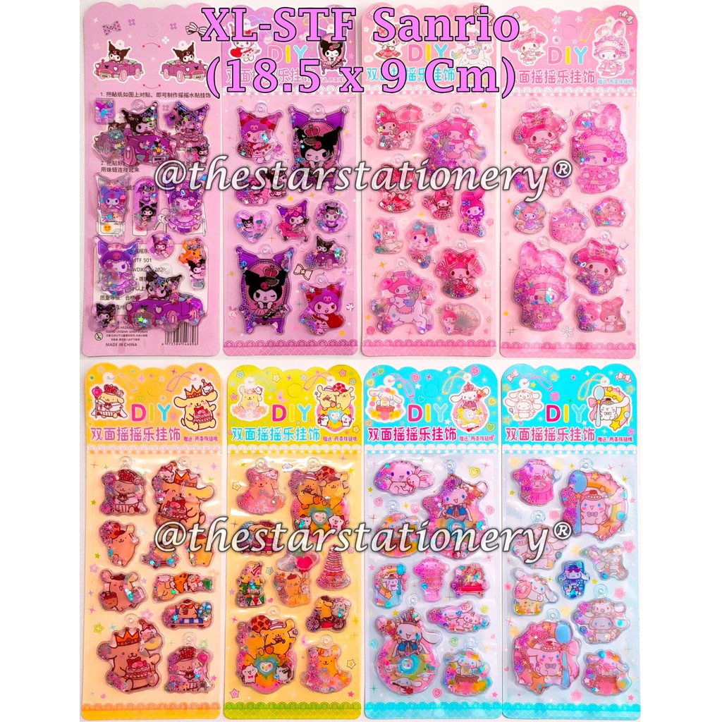 Jual (1 Biji) Sticker Sanrio XL-STF Timbul Air 18.5 x 9 Cm / Sticker ...