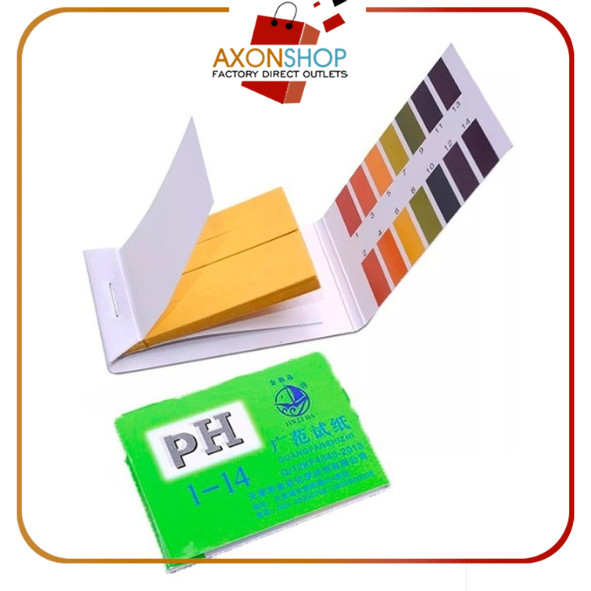 Jual AXON Strip Test Strips Paper Litmus PH Tester KERTAS Lakmus 1-14 ...