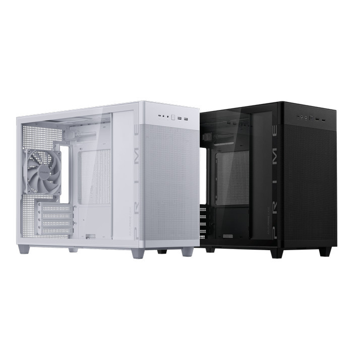 ASUS PRIME AP201 - Mini ITX, Micro ATX PC Case - Tempered Glass