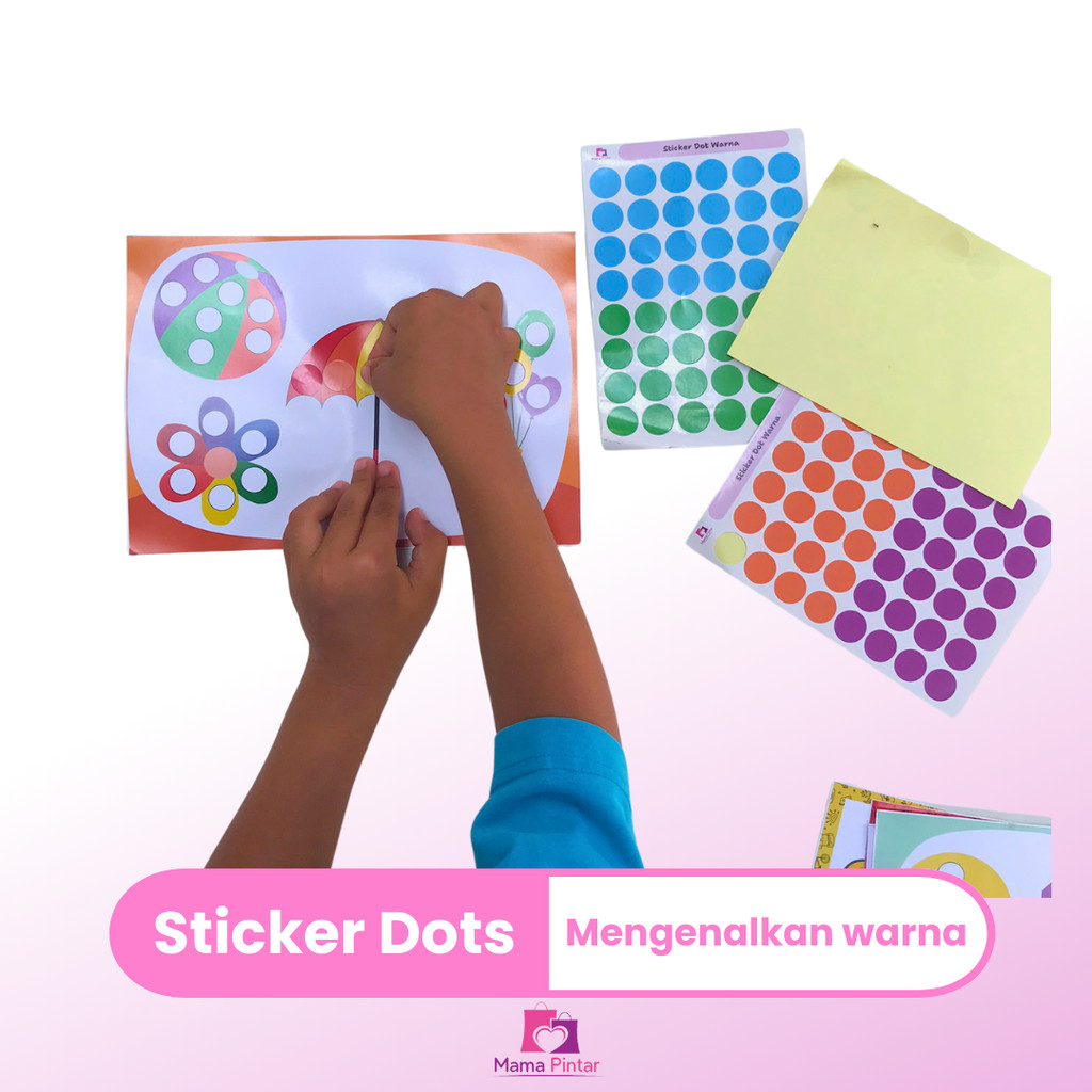 Jual Sticker Dot Activity Mainan Menempel Sticker Warna Motorik Halus ...