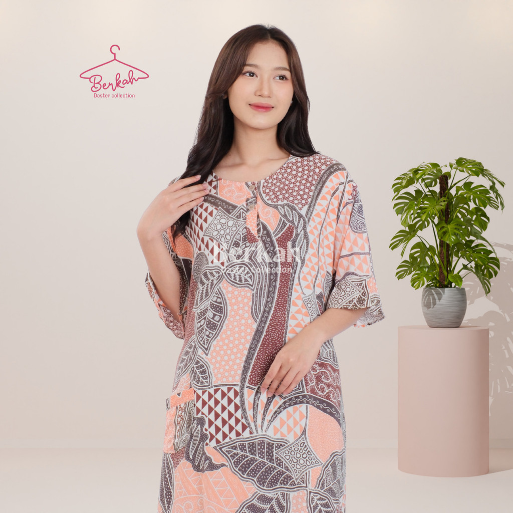 Daster Batik Rayon Busui Kancing Surya Teja