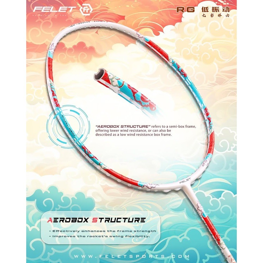 Jual Raket Felet RG Low Vibration Original 35lbs | Shopee Indonesia