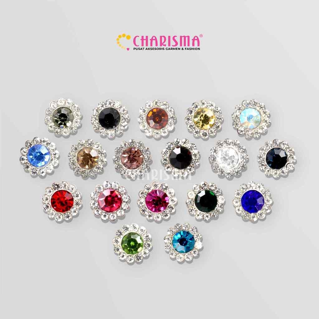Jual Charisma Kristal Cangkang Bunga - Diamond Bunga Diameter 9 mm (12 ...