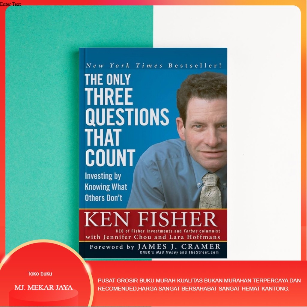 Jual Buku (Eng) The Only Three Questions That Count by Ken Fisher ...
