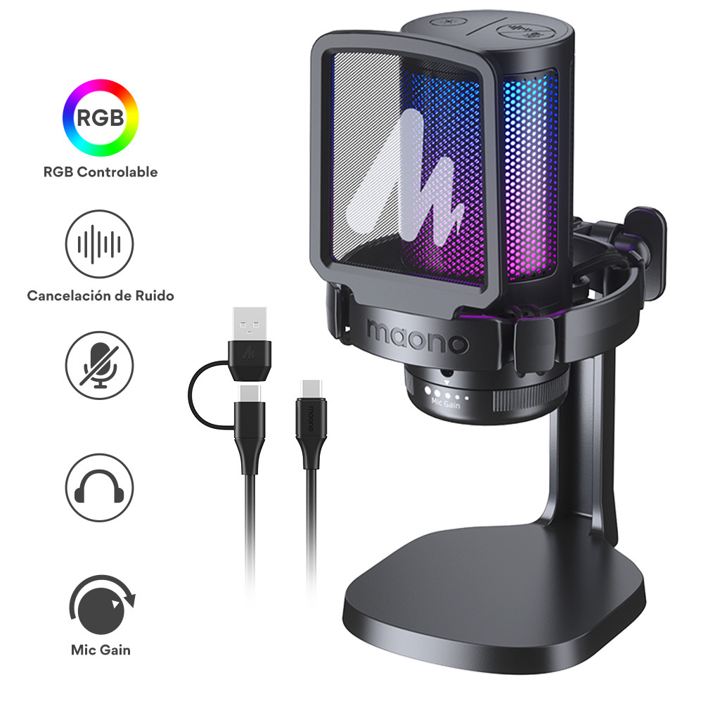 Jual Maono DGM20 Gaming Microphone,USB Microphone Condenser Mic RGB ...