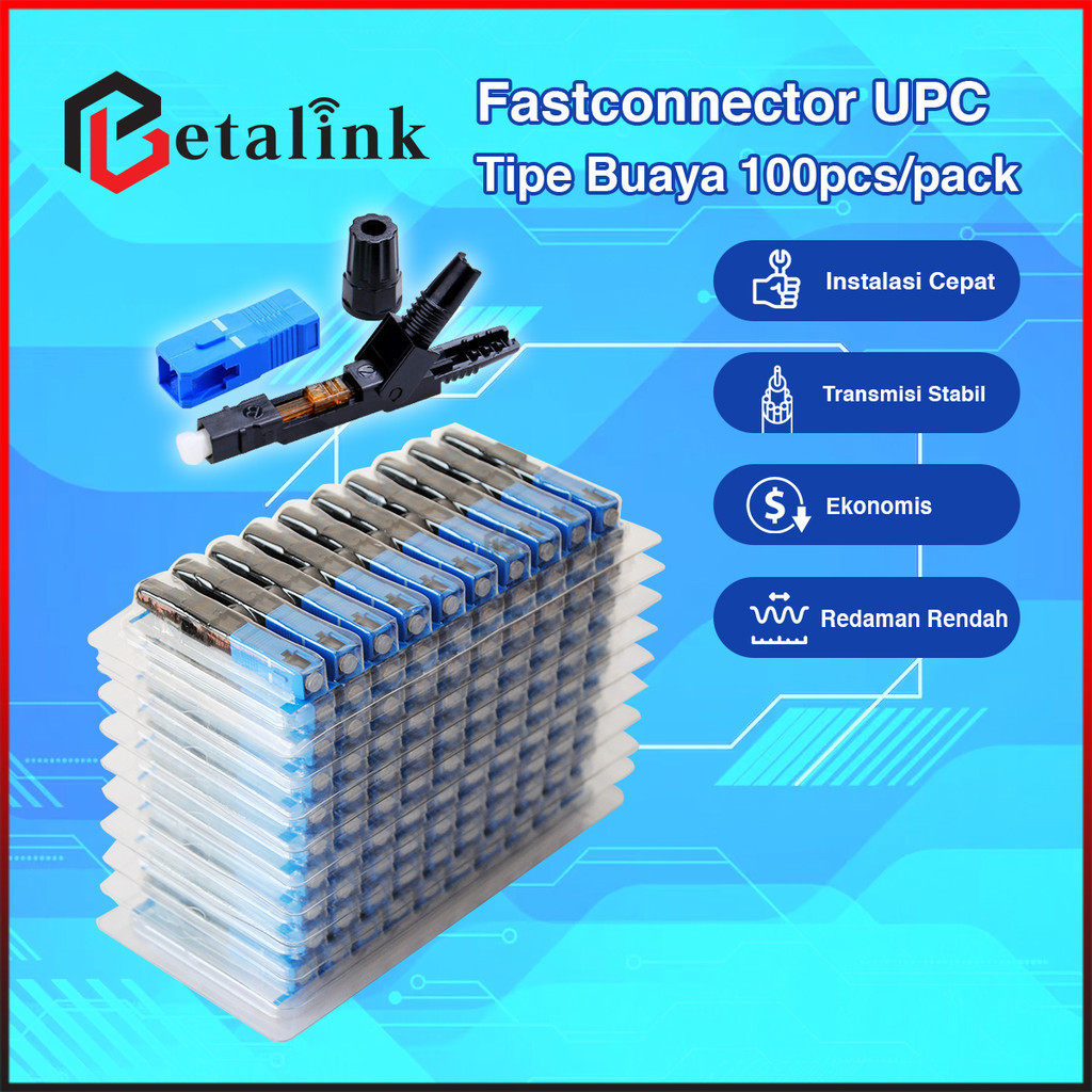 Jual 1Box/100pcs Fast Connector SC UPC Buaya/Baik Merupakan konektor ...