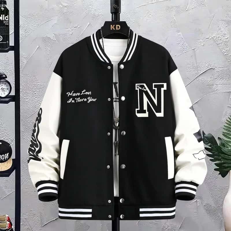 Jual COD - N Jaket Baseball Kerah Outerwear Jacket Base Ball Varsity ...