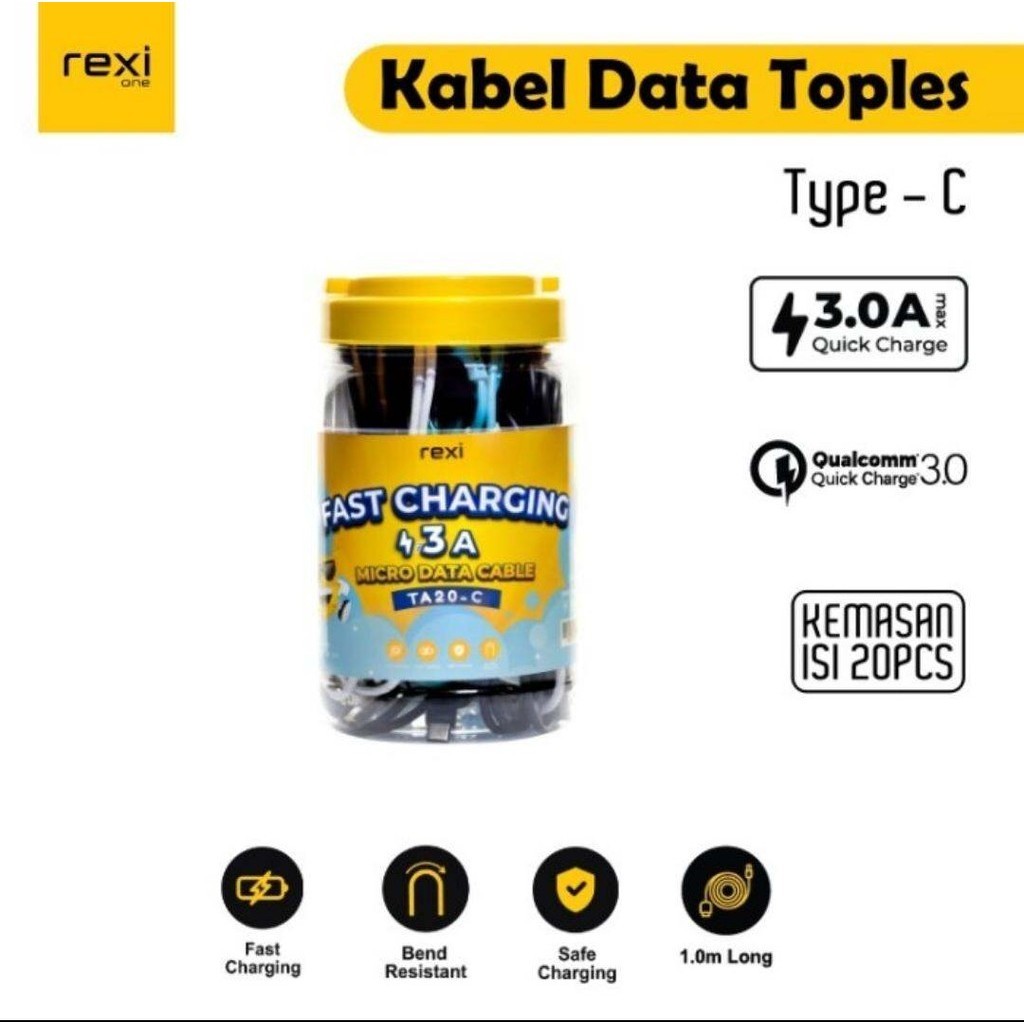Jual Kabel Data Rexi Toples TypeC