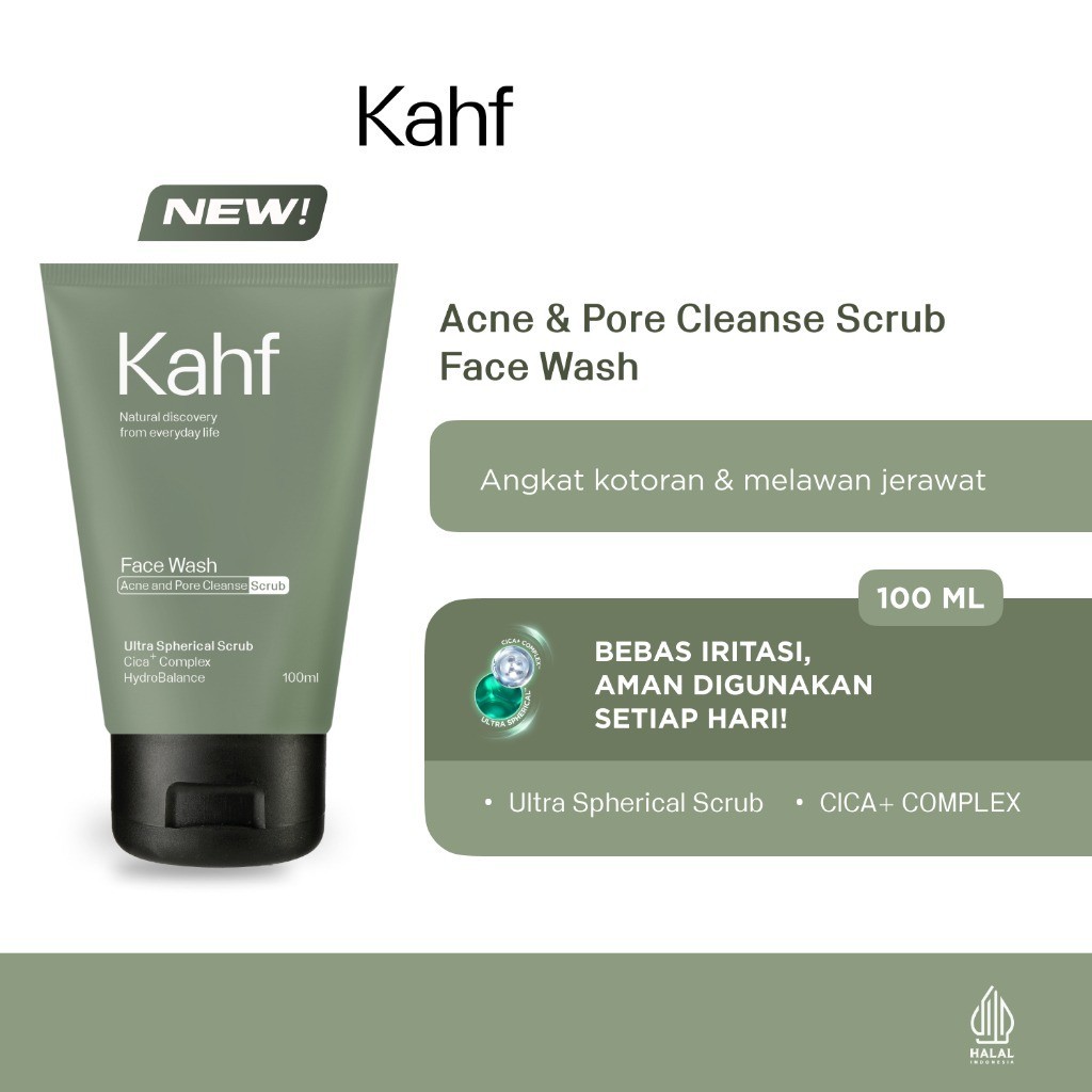 Jual Girlsneed77 NEW KAHF Acne and Pore Cleanse Face Wash 100 ml