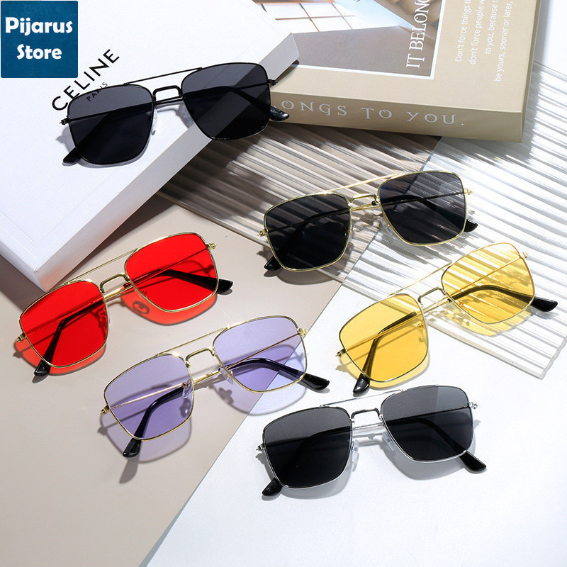Jual Kacamata Hitam Aviator untuk Pria dan Wanita Murah Besi | Shopee ...