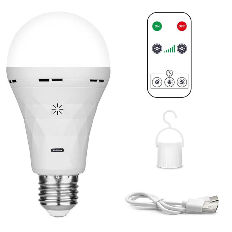 Jual USB led Bulb e27 Rechargeable Light Bulb Smart Battery BulbTouch ...