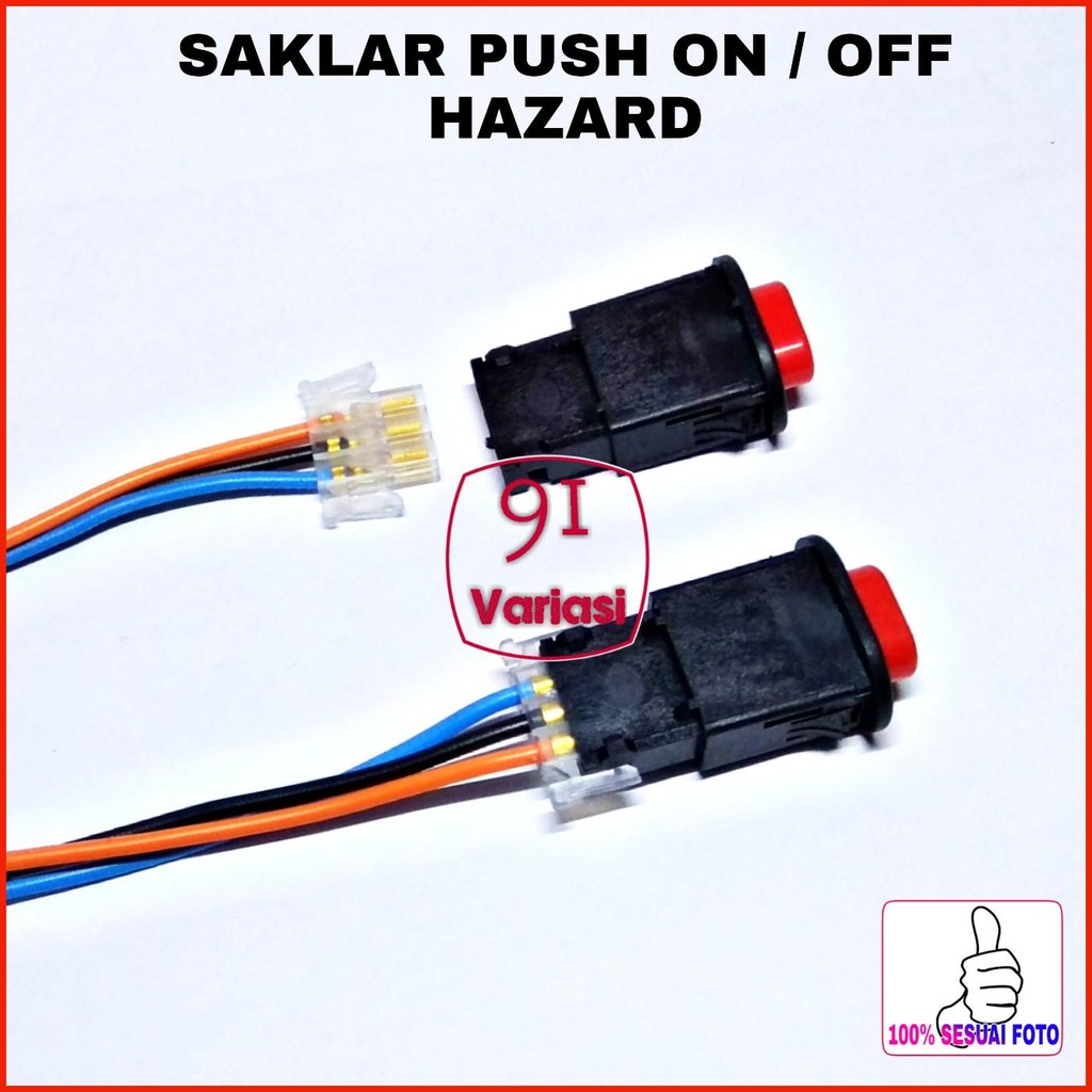 Jual Saklar Push On Off Saklar Hazard Saklar Lampu LED Variasi / 91 ...
