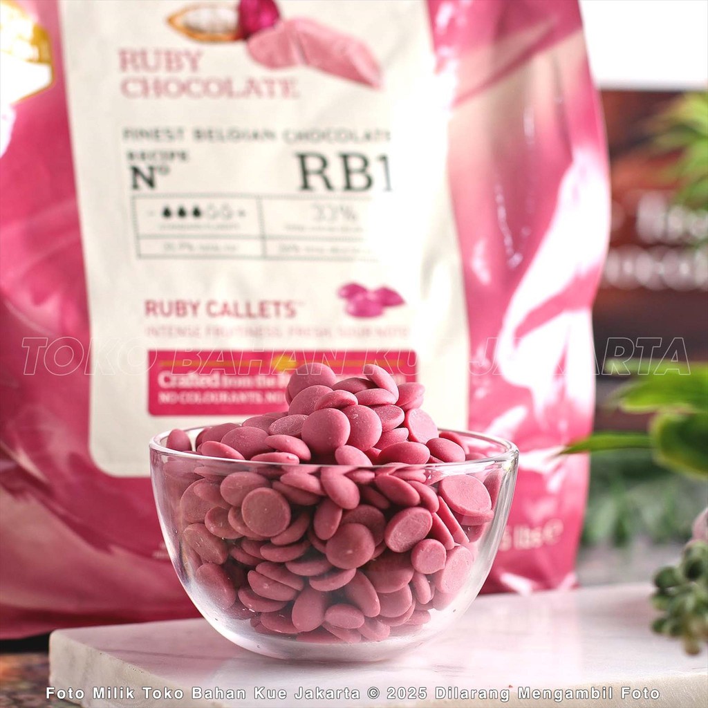 Jual Callebaut RUBY 100gr Couverture Chocolate RB1 Coklat Coin 47,3% ...
