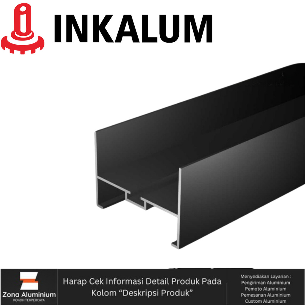 Jual Aluminium INKALUM 9108 Rel Samping Tunggal SlidingDoor | Shopee ...