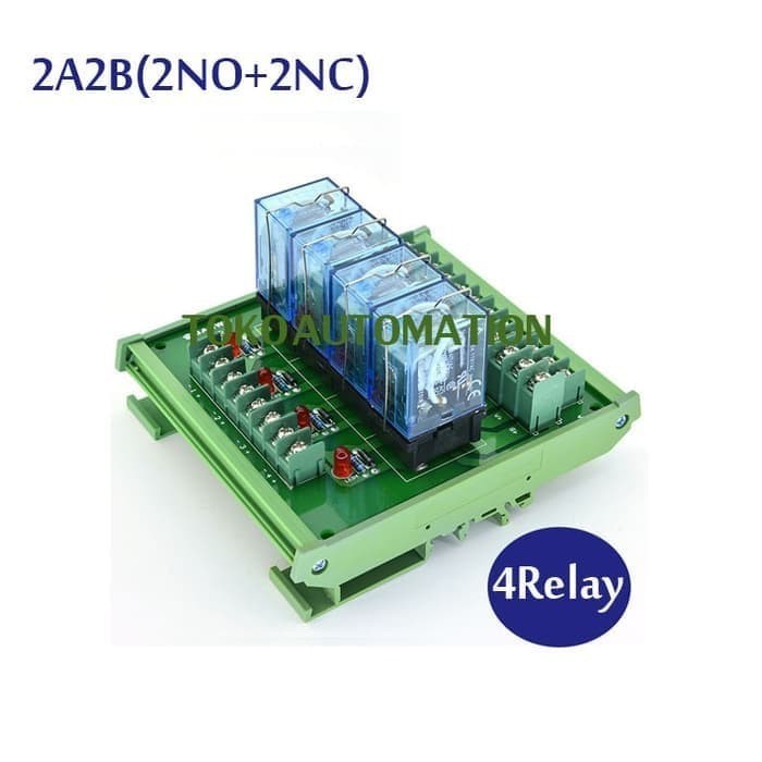 Jual SJP 4 Channel intermediate relay high power module LY2NJ DC12V ...