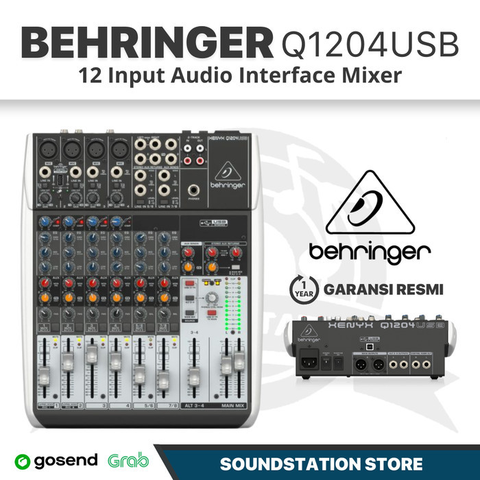 Jual BEHRINGER XENYX Q1204USB Q1204 USB MIXER AUDIO INTERFACE