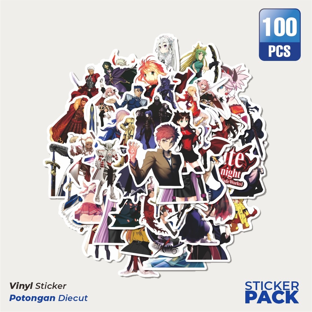 Jual 100 PCS STIKER Fate/Zero Sticker Waterproof Aesthetic- Untuk ...