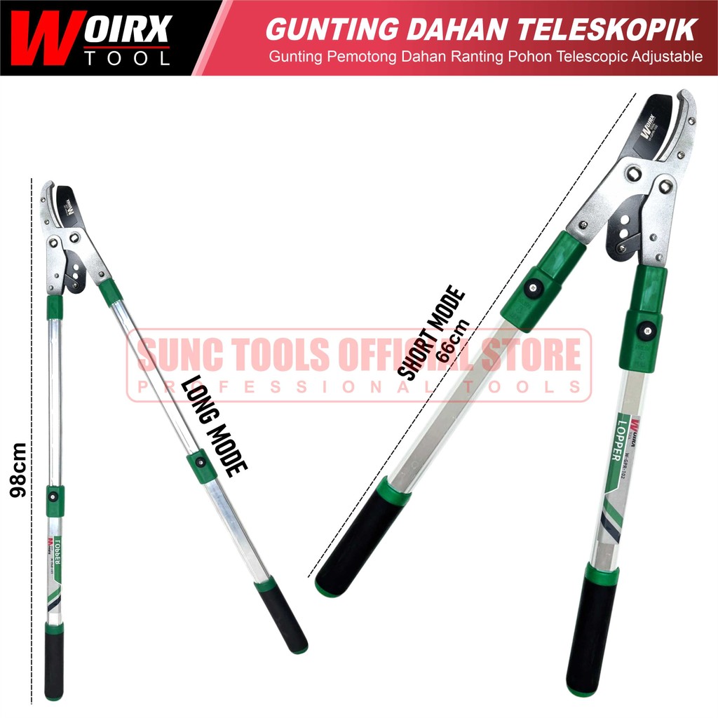 Jual WOIRX TOOL Pemotong Dahan Ranting Gunting Taman Teleskopik Pohon ...