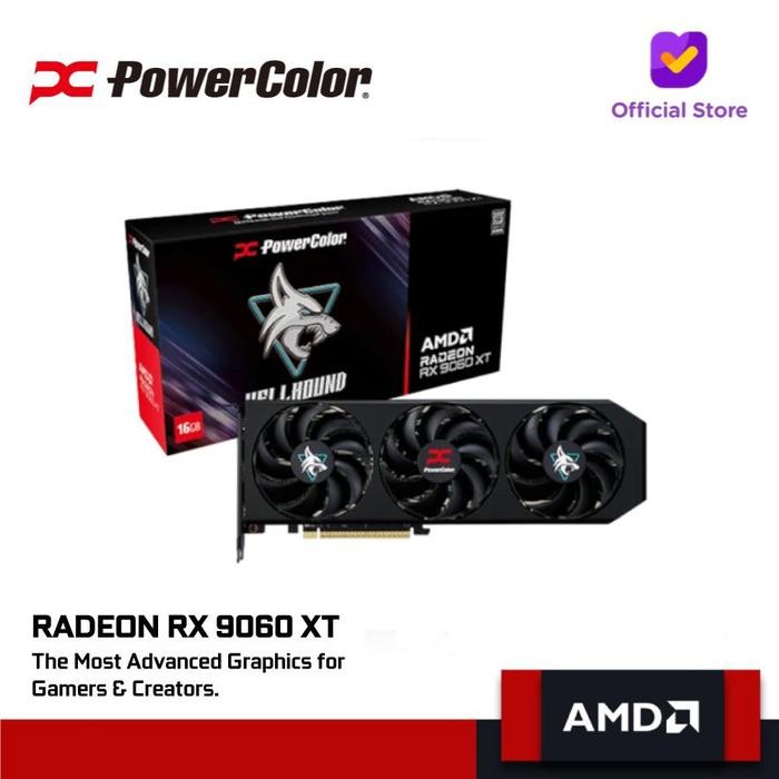 Jual POWERCOLOR Hellhound AMD Radeon RX 9060 XT 16GB GDDR6 | Shopee ...
